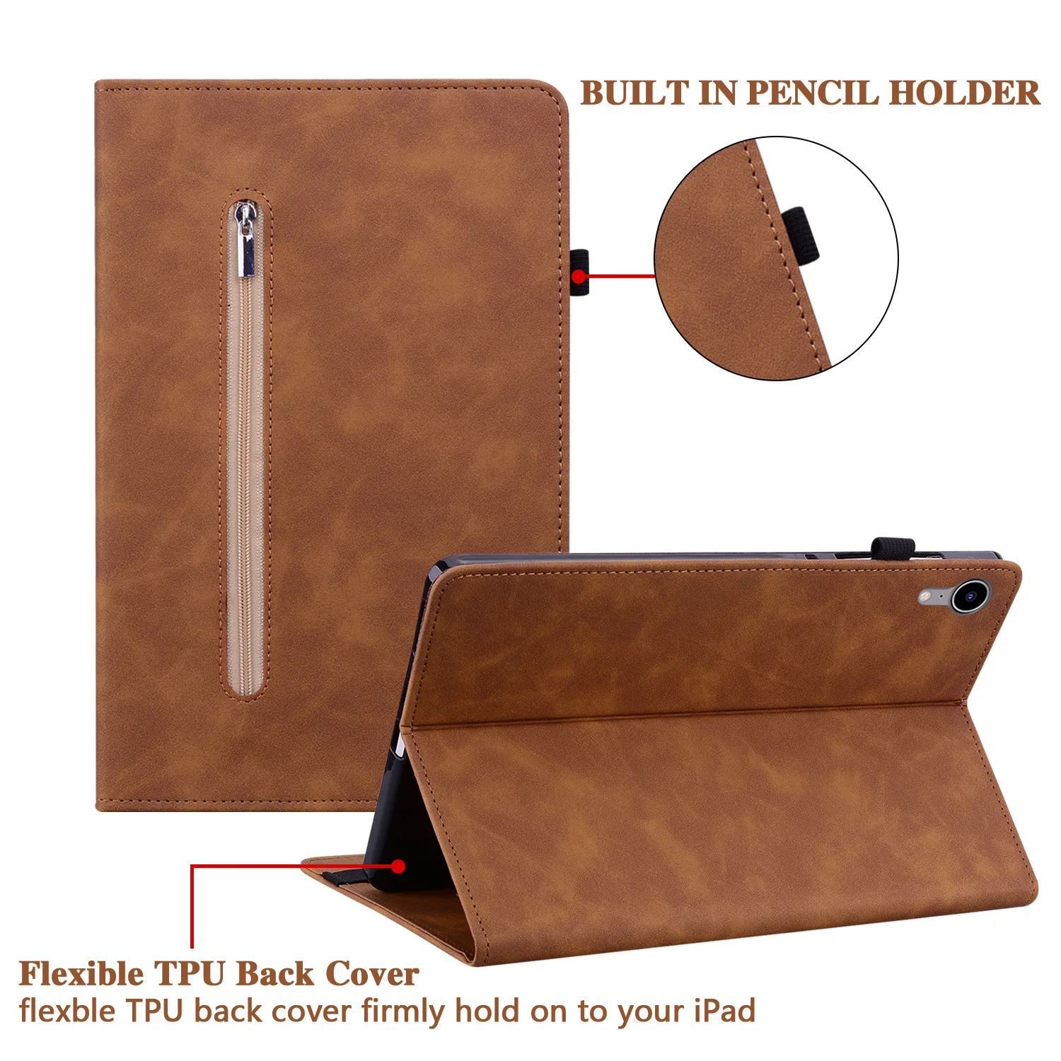 For iPad Mini 6 Case 2021 Luxury PU Leather Wallet Cover For Coque