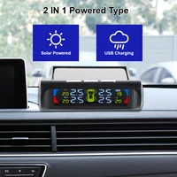 Digital Car TPMS Automobile Tire Pressure Monitoring System Tyre Temperature Tester Solar TPMS Auto Security Alarm 0-6Bar AN01 - Image 2