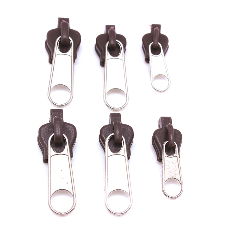 6 adet Anında Fermuar Tamir Seti, Evrensel Anında Fermuar Onarım Kiti, DIY Dikiş için Fermuar Kaydırıcısının Değiştirilmesi