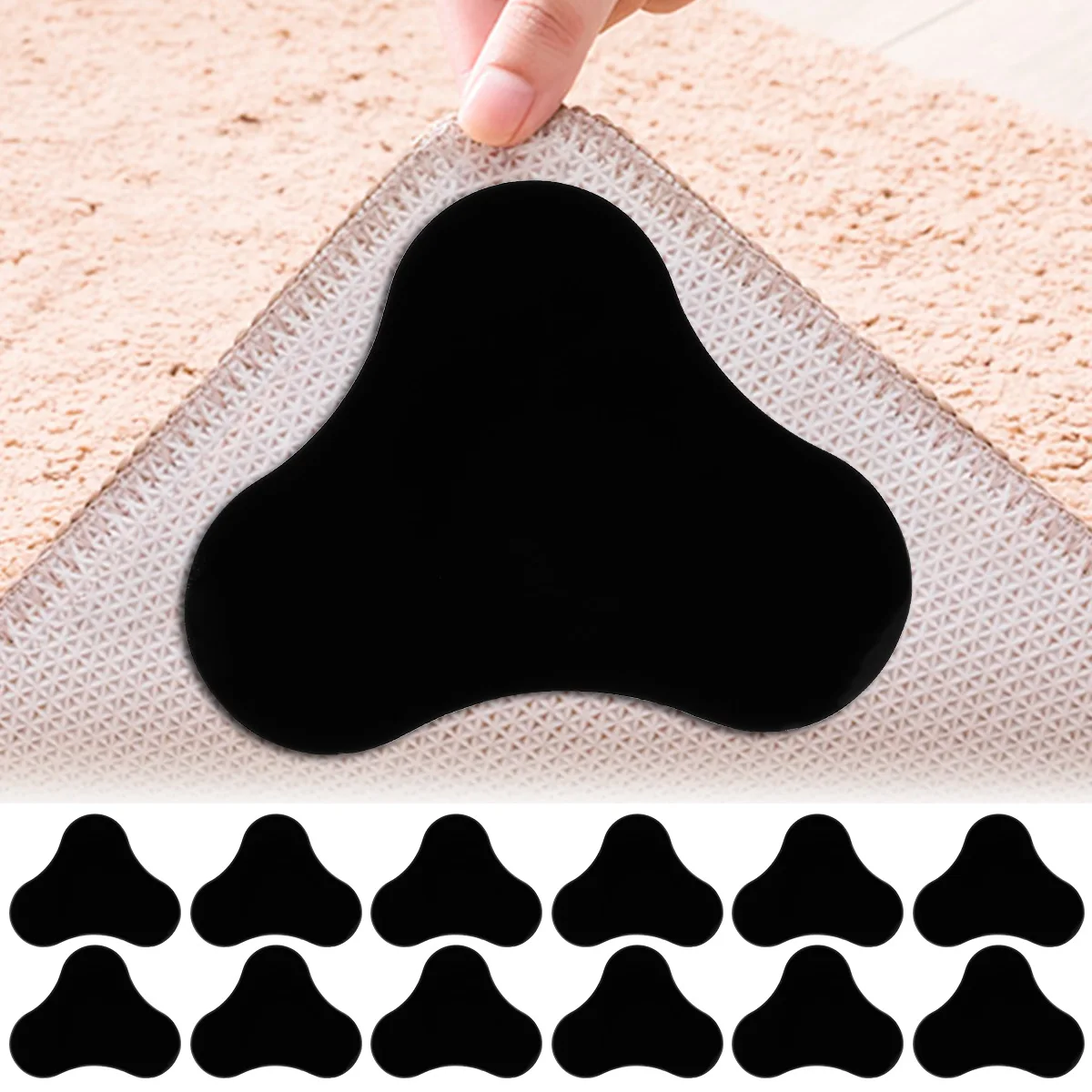 Pro Space 4 in. x 4 in. x 0.08 in. Rug Pads Grippers Carpet Tape