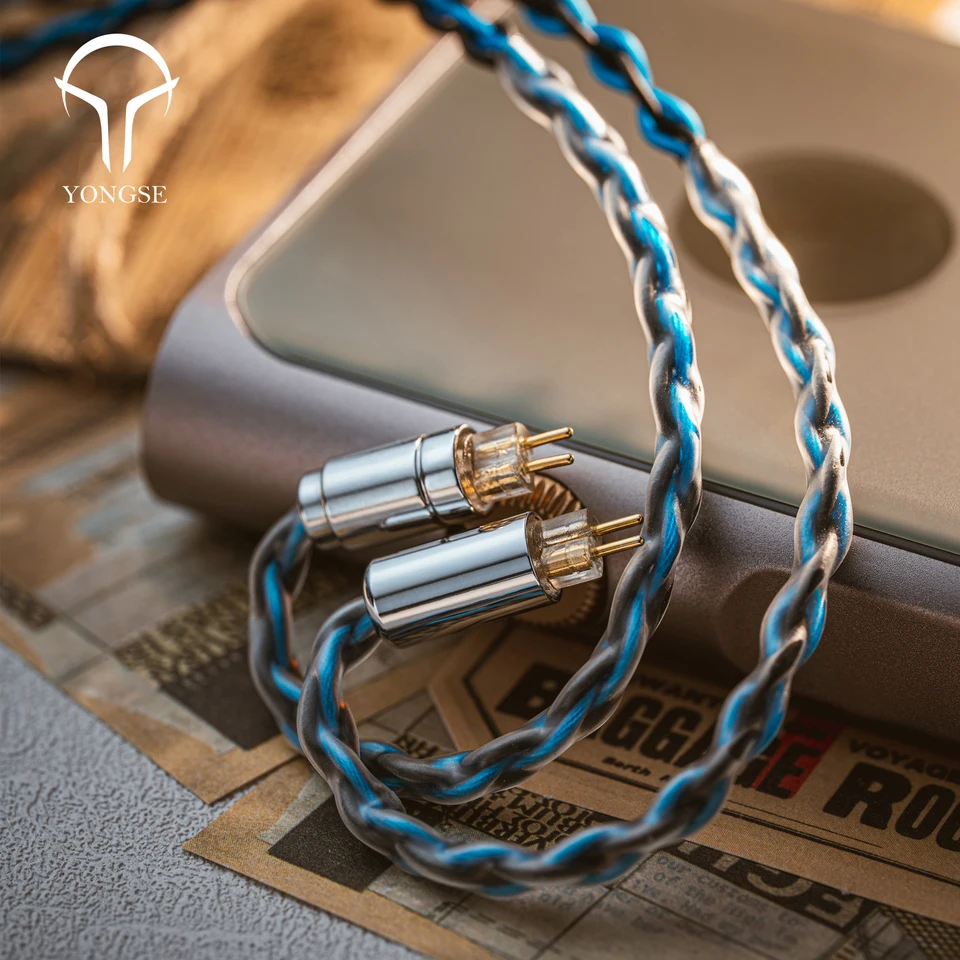 Yongse Danube 高純度 6N 単結晶銅銀メッキイヤホンアップグレード
