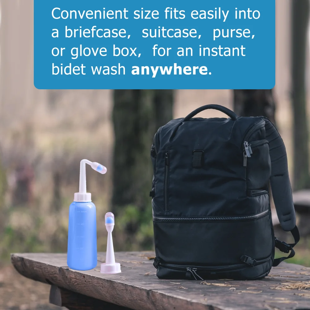 Postpartum Care Bottle, Travel Wash Basin, Direct and Side Flush 2 IN 1, 350Ml/500ML, Resistant to 100 º C,Bonus Bag 6