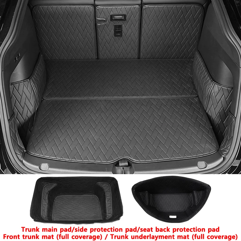 Leather Trunk Mat For Tesla Model Y 2017-2023 Custom Fit Water Proof Four  Seasons Full Coverage Protection Car Accessories - AliExpress
