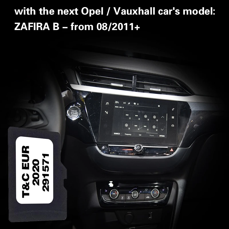 

Use For Opel ZAFIRA B From 08/2011 Sat NAVIGATION TF Memory Gps Card Europe