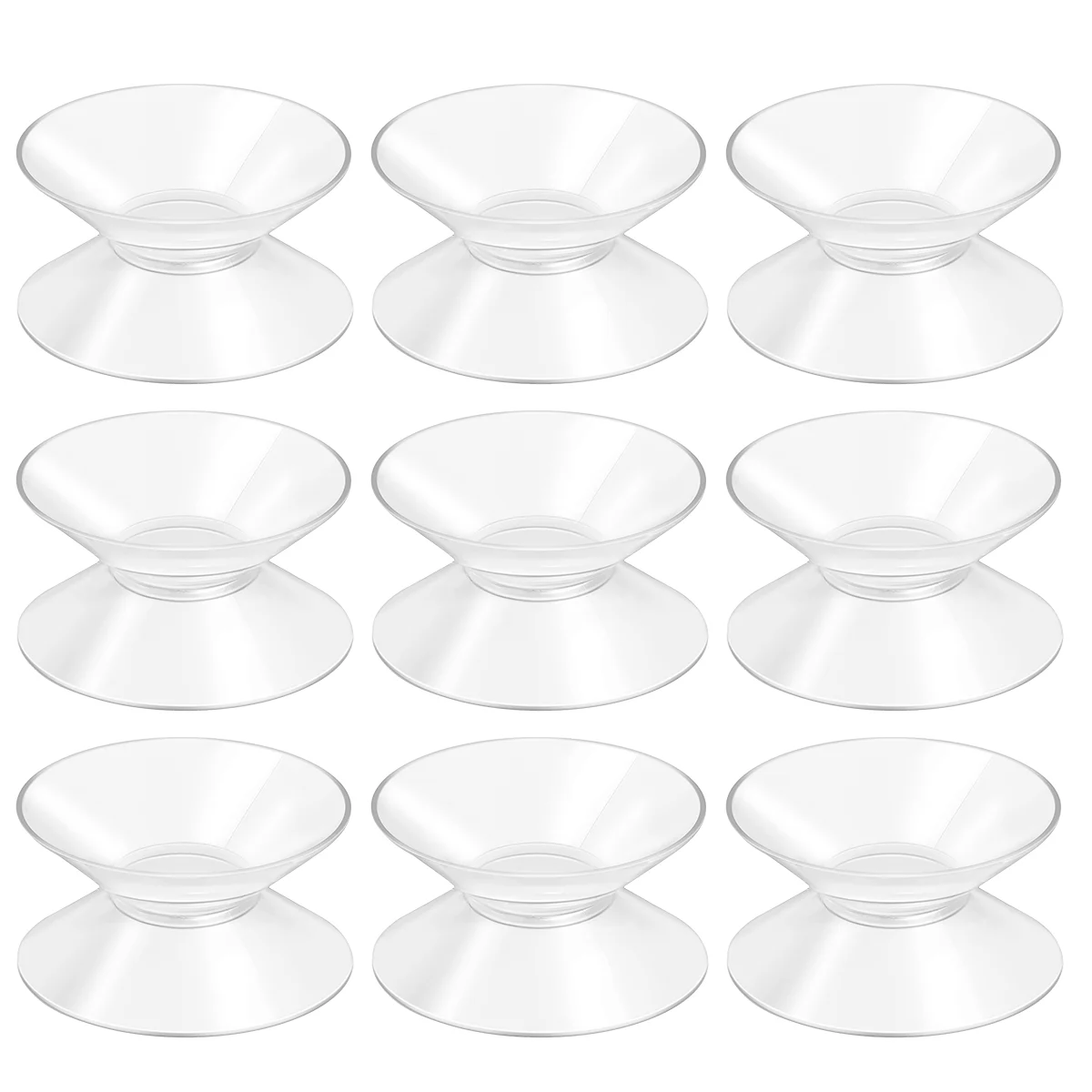 

BESTOMZ Double Sided Suction Cup 30mm Plastic Small Suction Cups Aquarium Oxygen Tube Fixed Sucker Pads For Glass Plastic