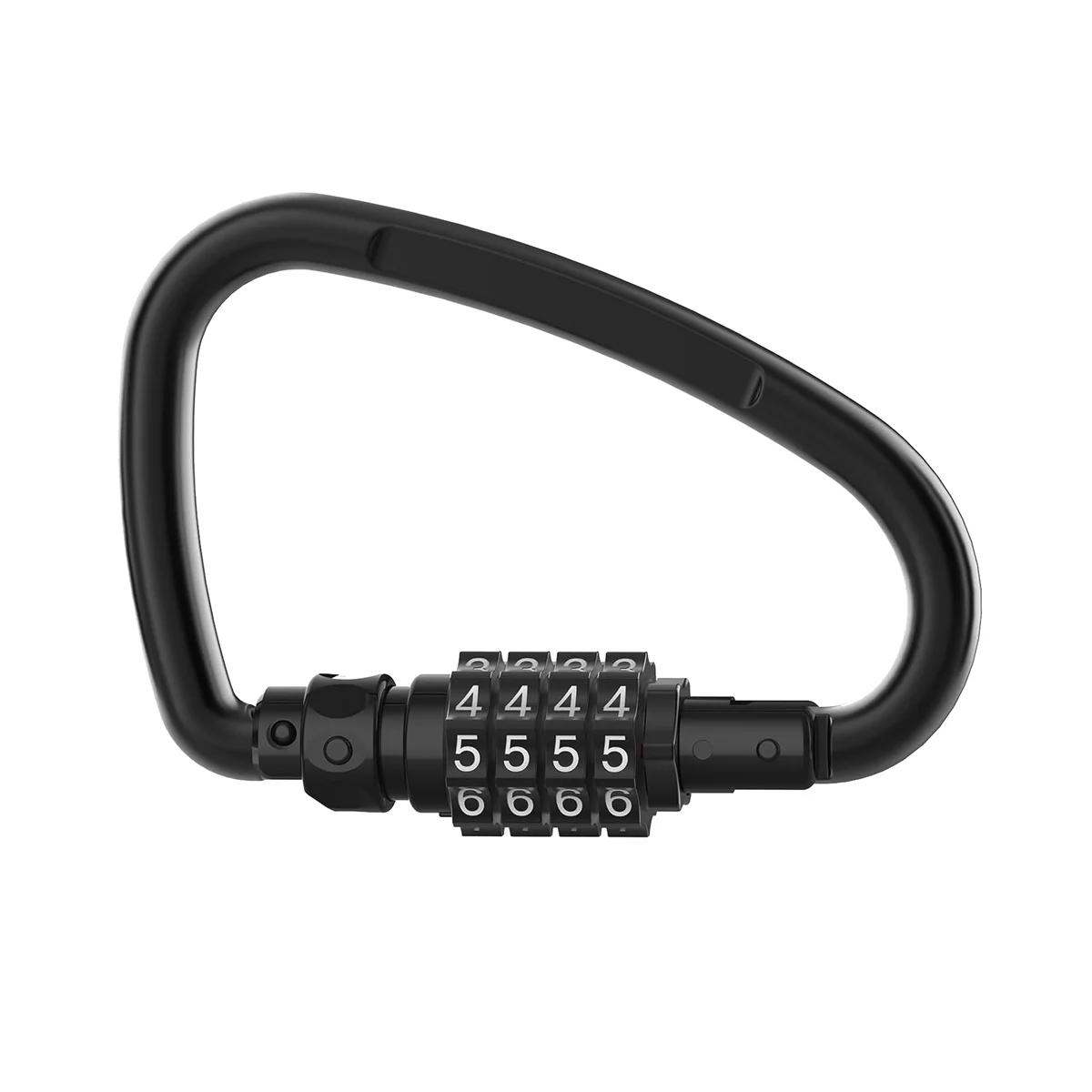 

Combination Locks, 4-Digit Heavy Duty Carabiner Clips, D-Shaped Code Lock for Looped Bike Security Cable Lock