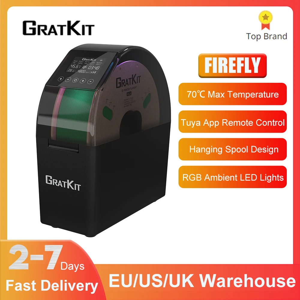 GratKit PLA 3D Printing Filament 1.75mm Basic PLA 1KG