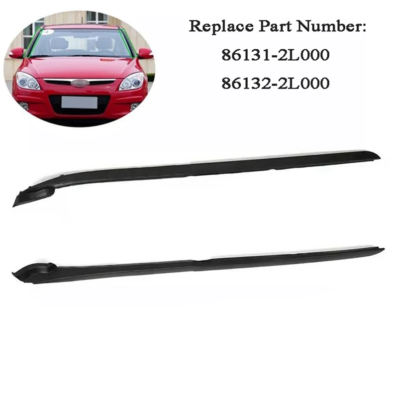 Car Left and Right Windshield Set Side Pillar Molding Cover Windshield Window Trim for Hyundai
