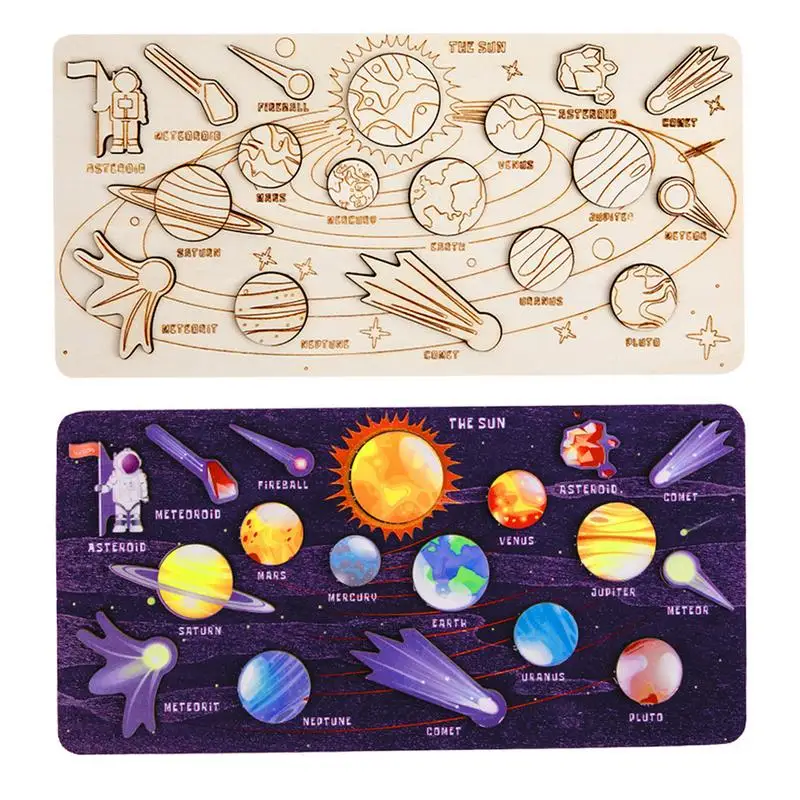 

Solar System Puzzle Educational Toy Space Puzzle For Kids Colorful Learning Toy Gift For Developing Cognition And Imagination