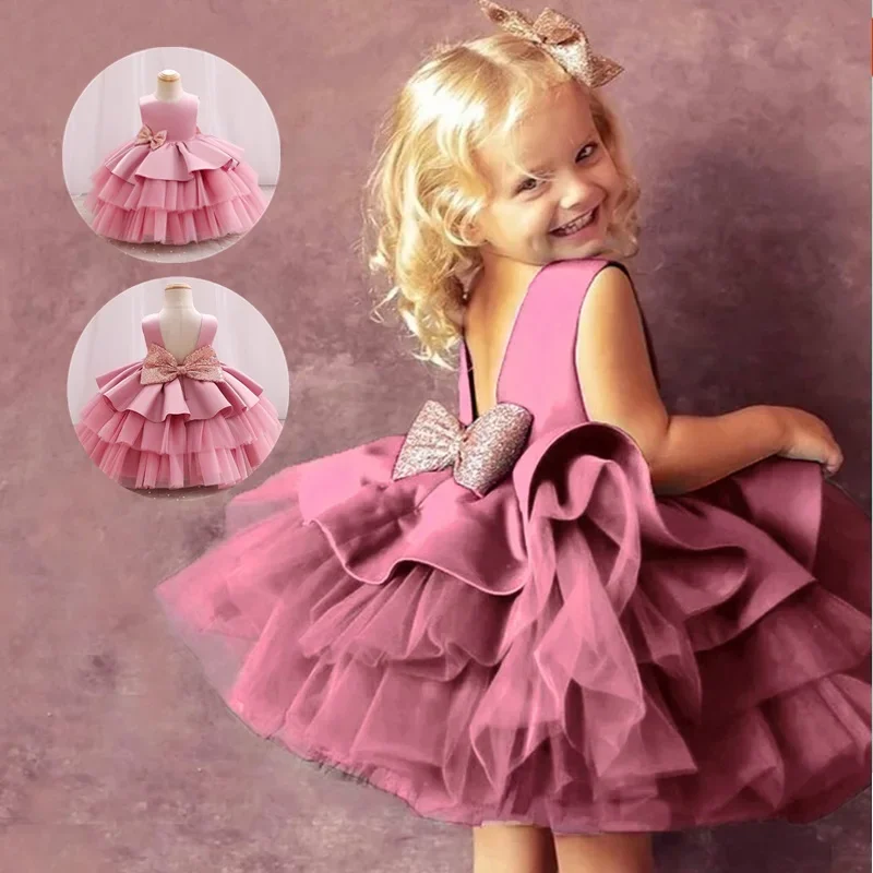 Soft Bow Occasion Dress | Ages 3M–24M