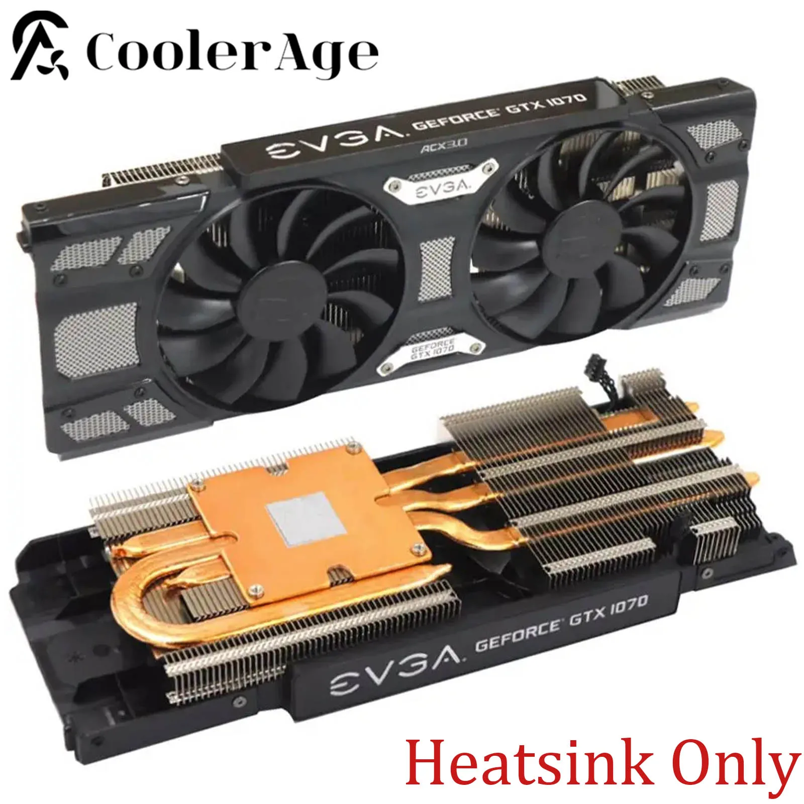 GTX1070 GTX1080 ビデオカードヒートシンク EVGA GTX 1070 1080