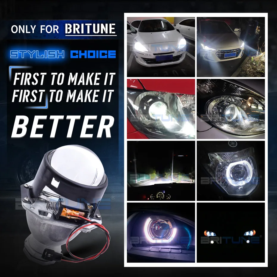 2-Pack 55W D2H Xenon Bulbs - 6500K White Super Bright Replacement For Bi-Xenon Projector Headlights