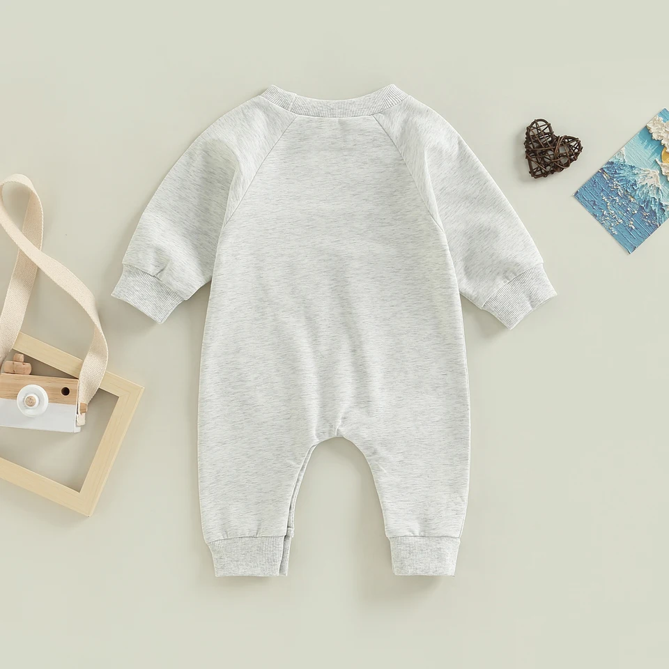 Newborn Infant Football-Themed Romper Jumpsuit