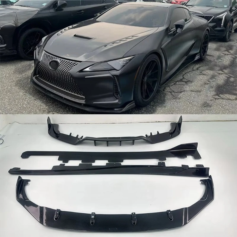Real Carbon Fiber Body Kit Fit for Lexus Lc500 Lc500h Front Lip Side ...