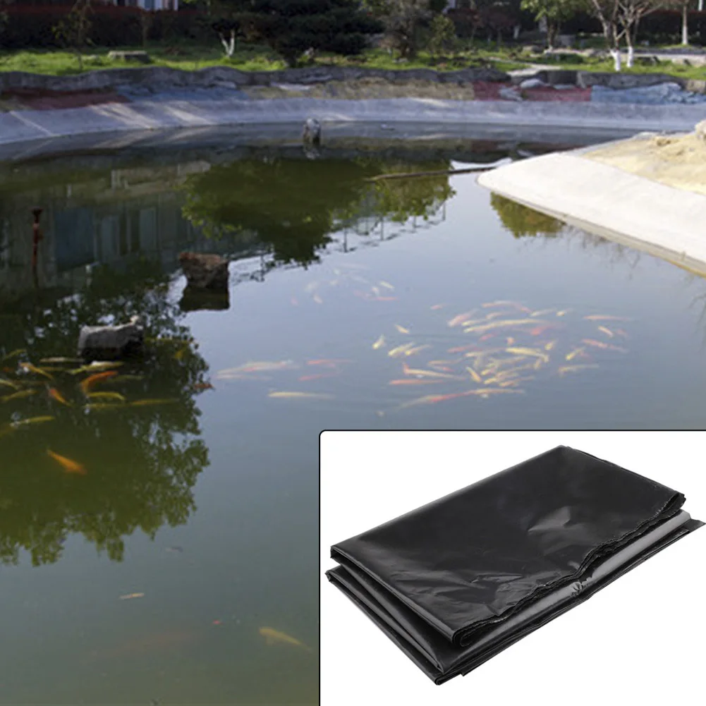 Description Picture 3 of itemWaterproof Black Fish Pond Liner Cloth Home Pool Reinforced HDPE Heavy Landscaping Pool Garden Pond Liners Cloth For Basin Lake