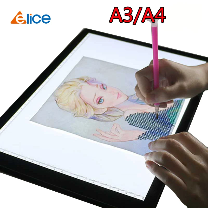 

Планшет для рисования A4/A3/A2 wacom, цифровой графический планшет со светодиодной подсветильник кой, для алмазной живописи, портативный планшет для Просмотра рентгеновских снимков