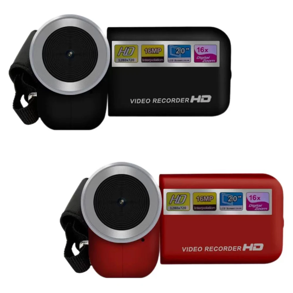 מצלמת וולוג 1080P Full HD 16 מיליון פיקסלים מצלמת וידאו דיגיטלית עם זום דיגיטלי 16X ותאורה מלאה מתנות חדשות