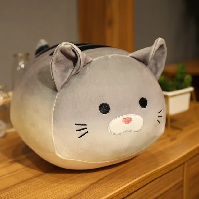 Soft Cute Bread Egg Kitten Doll Japanese Transformed Cat Plush Stuffed Toy Gift Decoration Ornament Pillow for Girl and Children