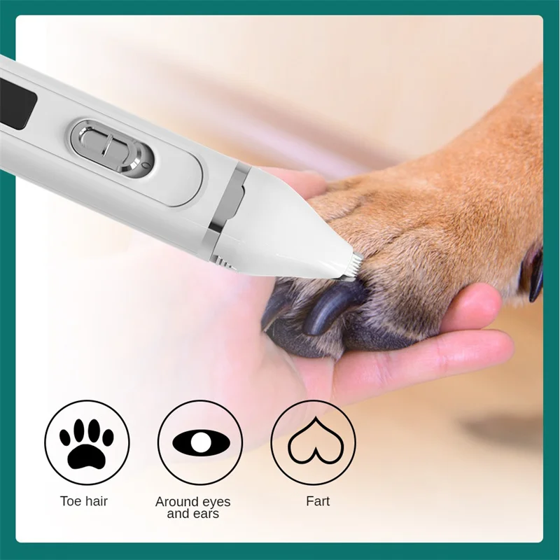 Dog Hair Shaver Bass Washable Security Intelligent Electric No Hair Fader Trimmer Cutter Head Washing Easy Disassembly Low Noise