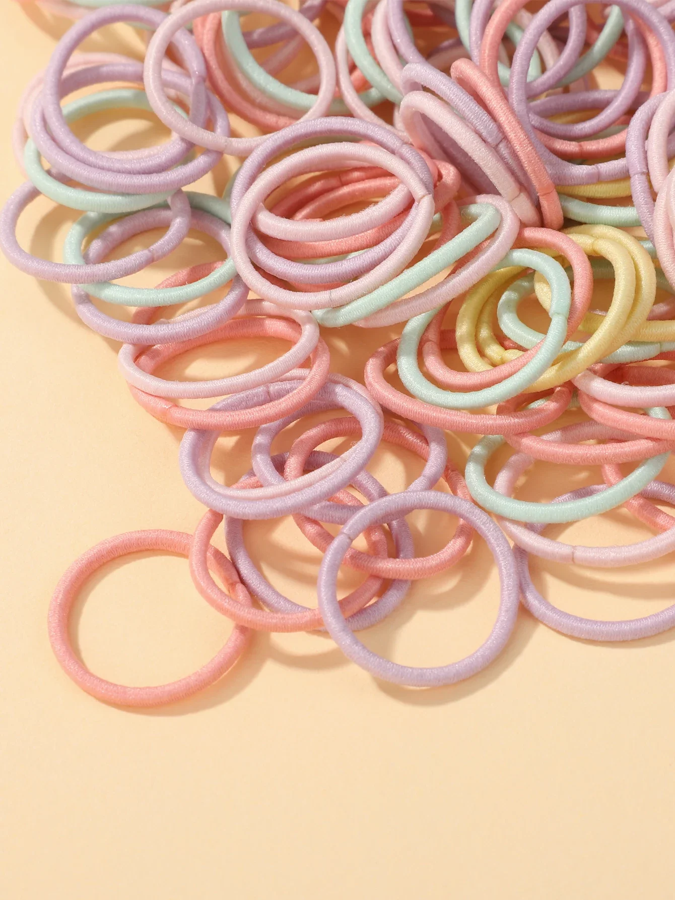 Rubber band hair ties 2cm Hair Ties Nylon Rubber Band Doll Hair Accessories for Baby Girls 100 Pcs/Lot