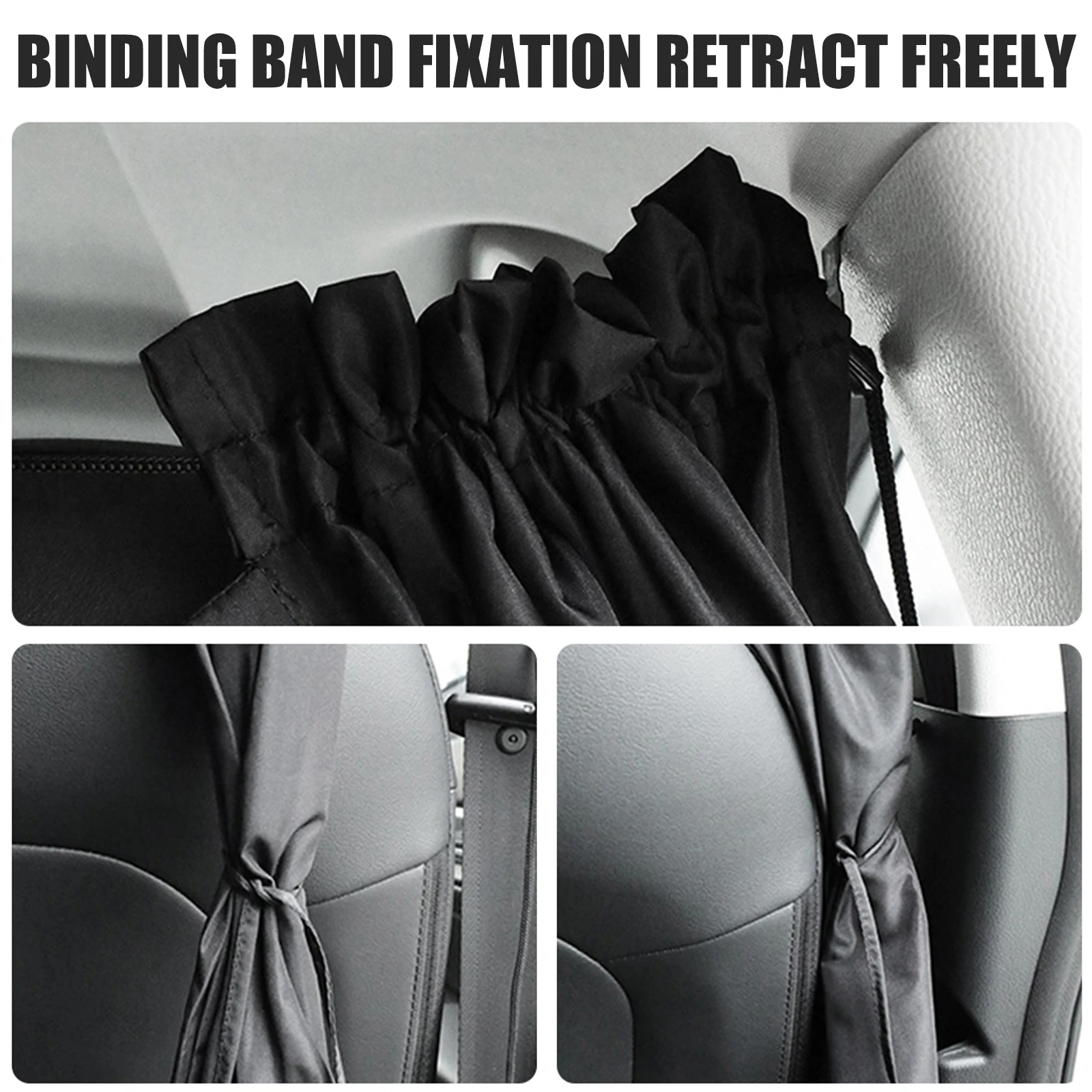 Car Window Curtains Universal Sun Shades - Blackout Auto Privacy Screens