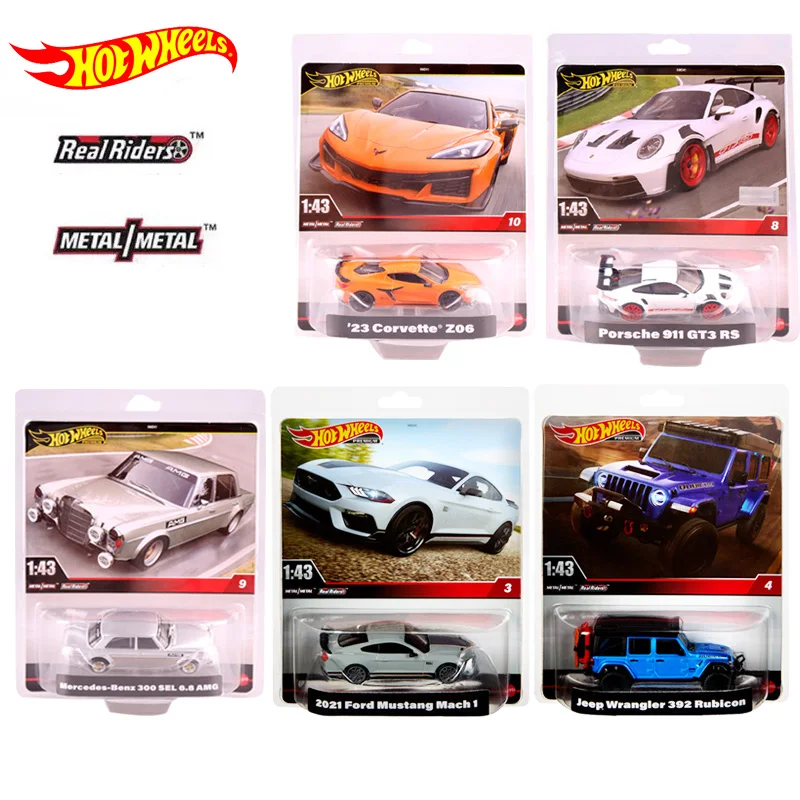 Оригинальный автомобиль Hot Wheels Premium 1/43 Benz AMG Porsche 911GT3 Corvette модифицированный Ford Mustang автомобиль игрушки для мальчиков подарок на день рождения