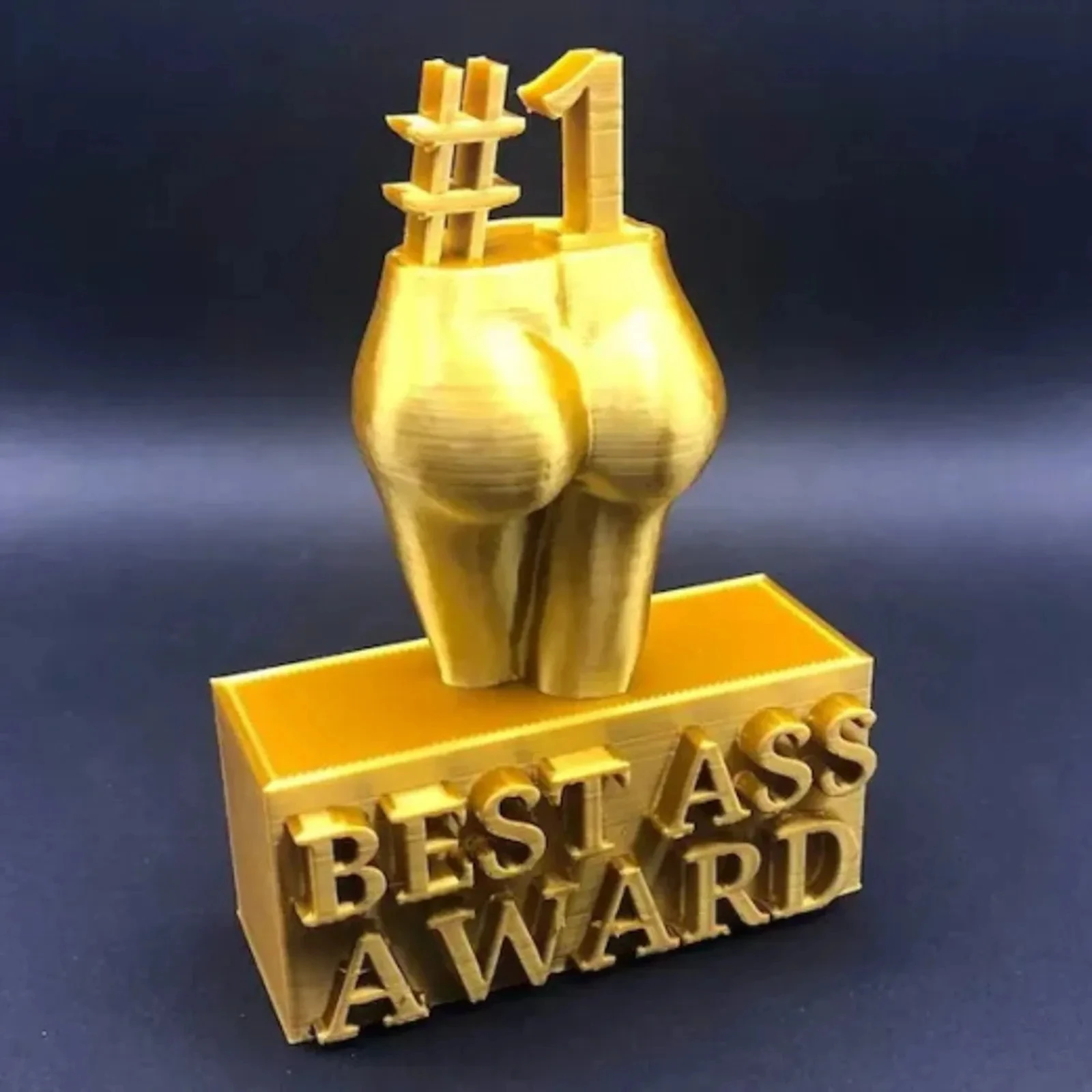 

17CM Best Ass Award Trophy Statue Gold Ornament Home Decorations Funny Creativity Resin For Living Room Decor Win Cup Statuette