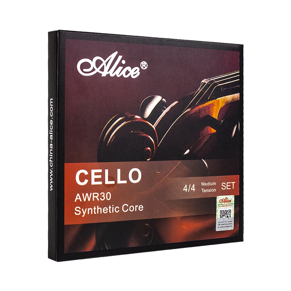 Description Picture 4 of itemAlice AWR30 Cello Strings Ni-Cr Winding and Multifilament Synthetic Nylon Core For 4/4 Cello Performance Using Cello Strings