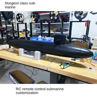 RC Submarine Model Wireless Remote Control Model Sturgeon Submarine Finished Toy Gift Submersible Navy Fleet Model 1