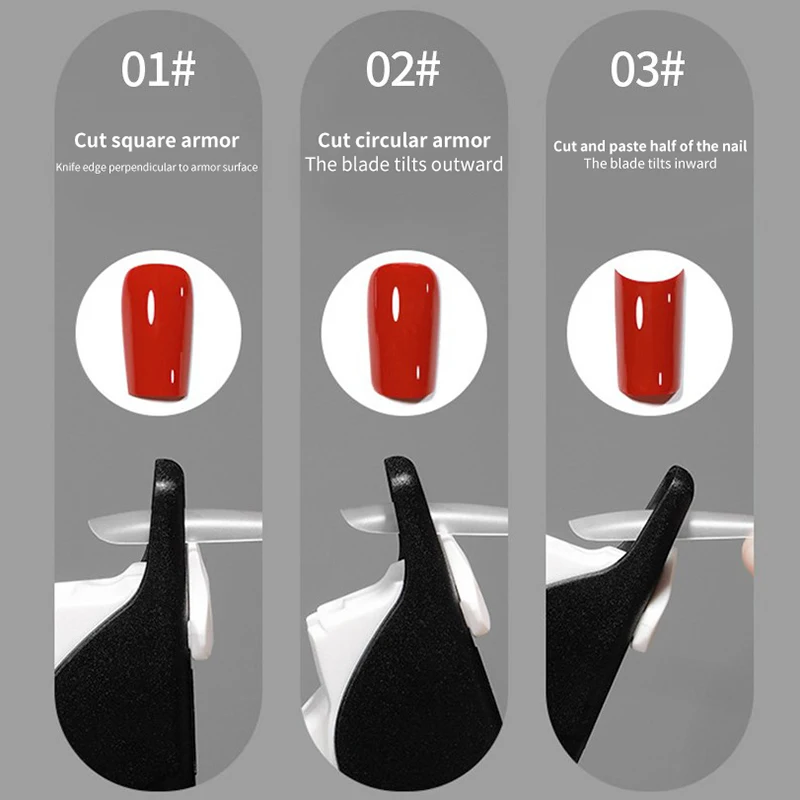 Acrylic False Nail Clipper Manicure Clamp Clippers Special Type U-shaped Cutters Stainless Steel Trimmers False Nail Tips Tools