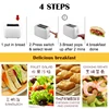 110V 220V Double groove Toast bread machine household sandwich breakfast machine automatic breakfast toaster Double groove 2
