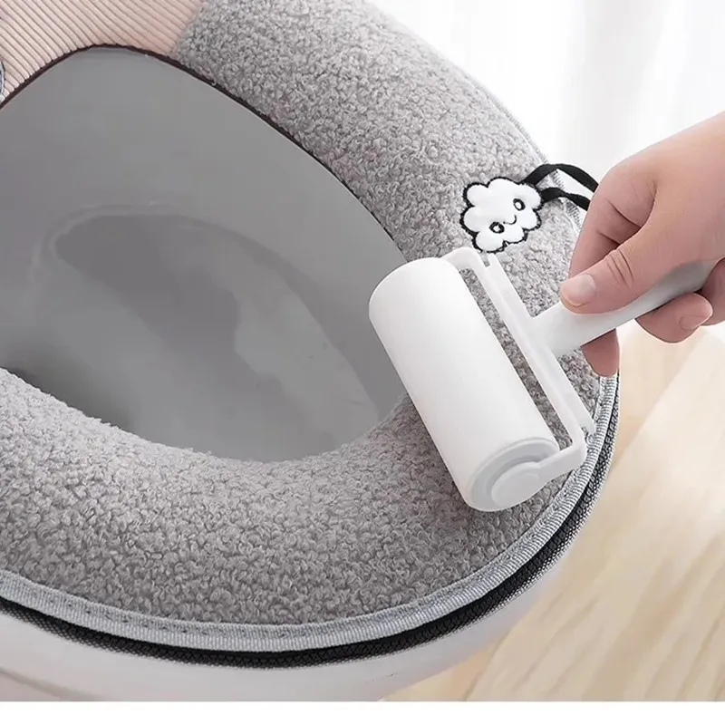 Winter Toilet Seat Cover Home Use Thickened Toilet Seat Cushion and Cover Two Piece Cushion Set
