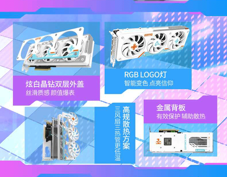 Description Picture 3 of itemAX-Power By INNO3D GEFORCE RTX 4060 Ti X3W OC 8GB Gaming GPU 128Bit GDDR6 RTX4060 Ti Graphic Card Video Cards Новый Видеокарта