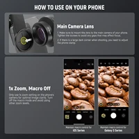 NEEWER BASICS 2 In 1 Phone Camera Lens Accessories Kit, HD 0.45x Wide Angle + 15x Macro, Lens Clip For iPhone Samsung Android - Image 5