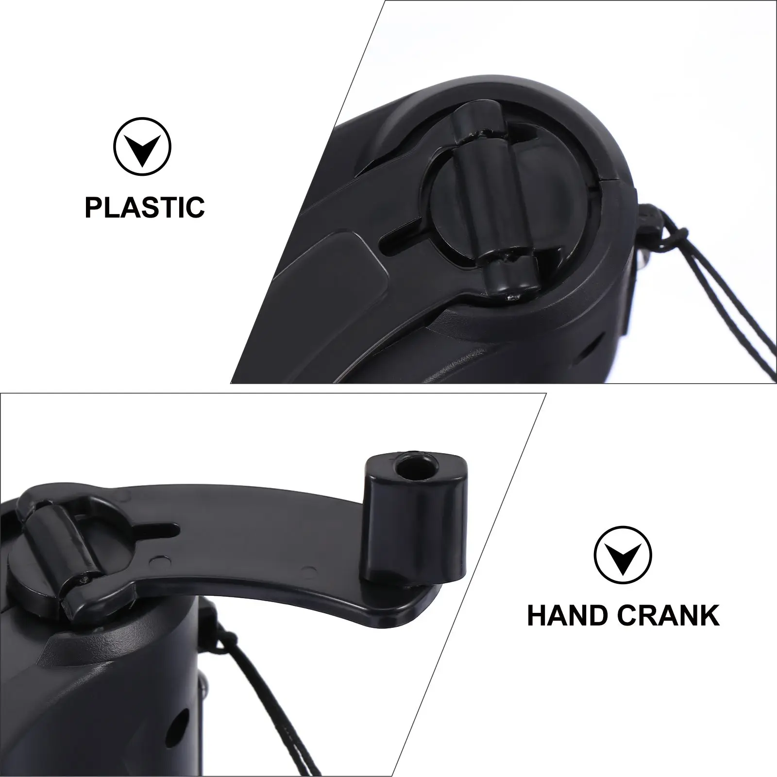 Hand Generator USB Dynamo Camping Power Source Outdoor Crank Plastic Shell Emergency Bank hand cranked generator