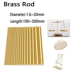 Premium Brass Round Bar Rods - Assorted Sizes for DIY and Crafting Projects