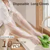 10PCS Waterproof Disposable Gloves Multifunctional Transparent Cleaning Long Gloves Durable Thickened Disposable Hand Sleeves 1