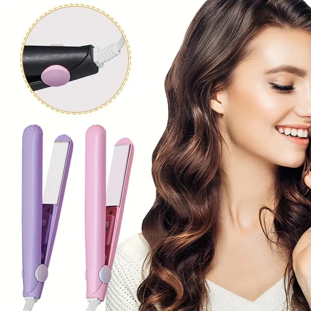 Mini Hair Straightener with Ceramic Plates 1
