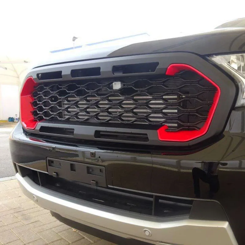 Matte Black Front Grille for Ford Ranger MK3 Wildtrak 2019 Grill - China Ranger  Wildtrak 2019 Front Grille, Car Grille for Ford Ranger