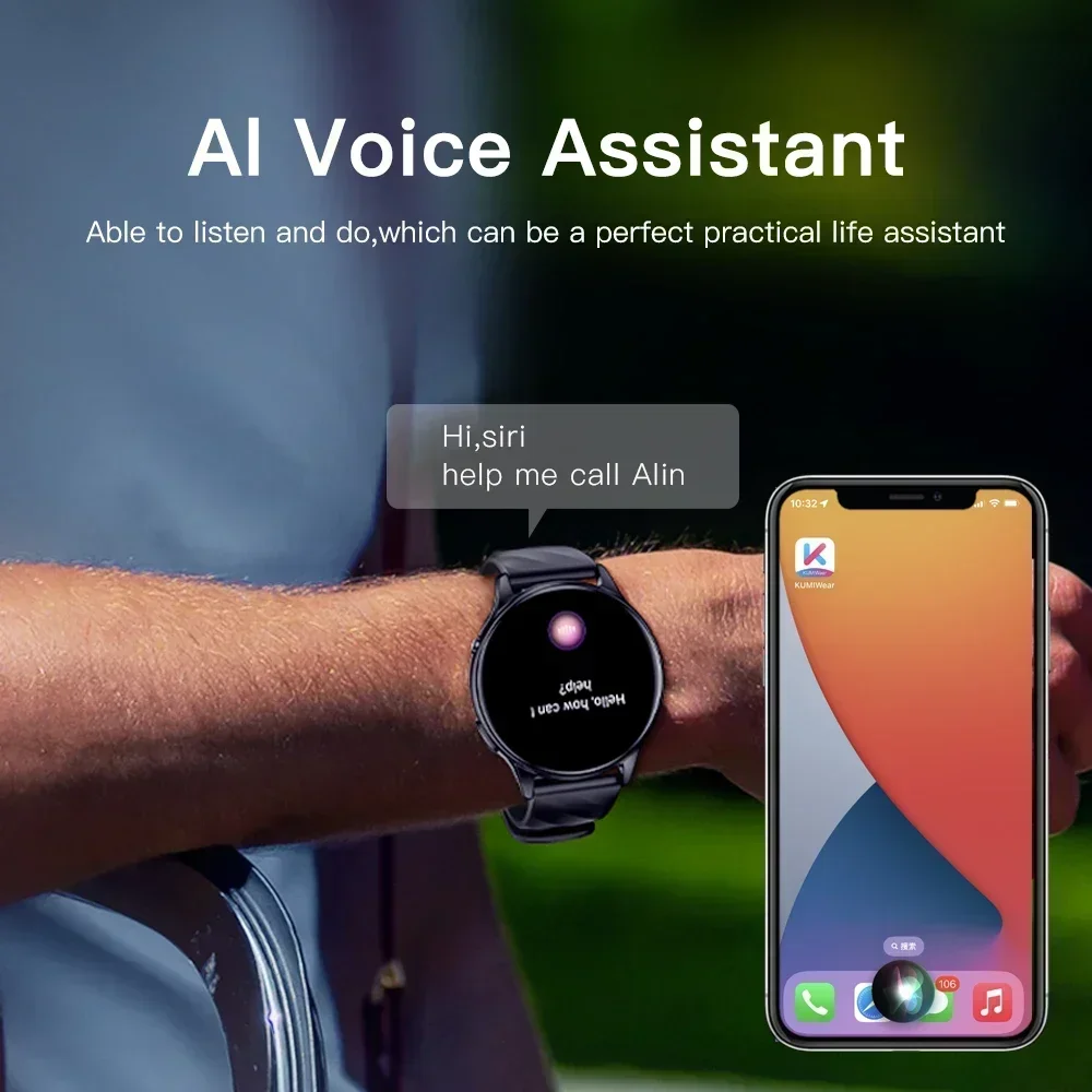 KUMI GW5 Smart Watch inch NFC Bluetooth 100+ Sport