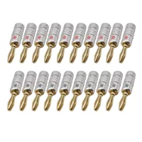 4mm Audio Speaker Banana Plugs Connector Wire Cable Screw Lock 4mm Banana Plug Male Connectors 1