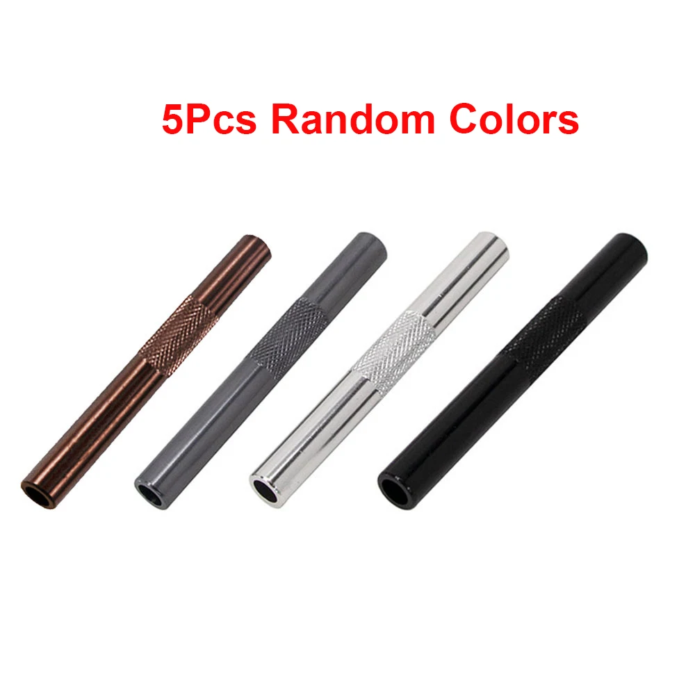 Portable Metal Straw Gadget for Men - Aluminum Alloy Tube Cigarette Accessory