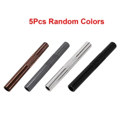 Portable Metal Straw Gadget for Men - Aluminum Alloy Tube Cigarette Accessory (5pcs random color)