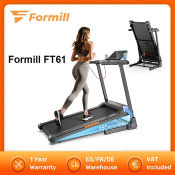 Formill FT61 Tapis roulant Walking Pad 3.0HP Tapis roulant pieghevole Macchina da corsa 15 °   Incline, 13,5 km/h, cintura 17×43 pollici, carico 300 libbre,