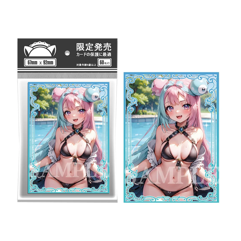 60 pcs 67 × 92mm Laser Art Anime Karten hüllen Top Loading Brettspiel Innen kartens chutz Deck Schild für tcg/ptcg/pkm (iono) – Detail 2