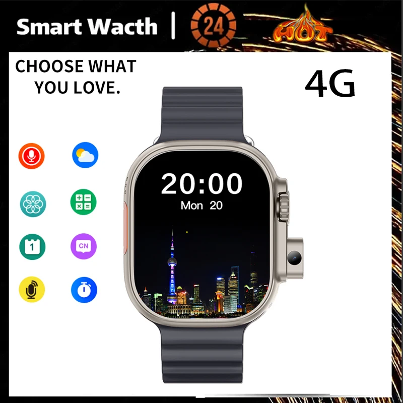 새로운 4G 카드 슈팅 워치, 남녀 공용, 다양한 내장 응용 프로그램, 범용 S9Ultra PK 4G 스마트 워치