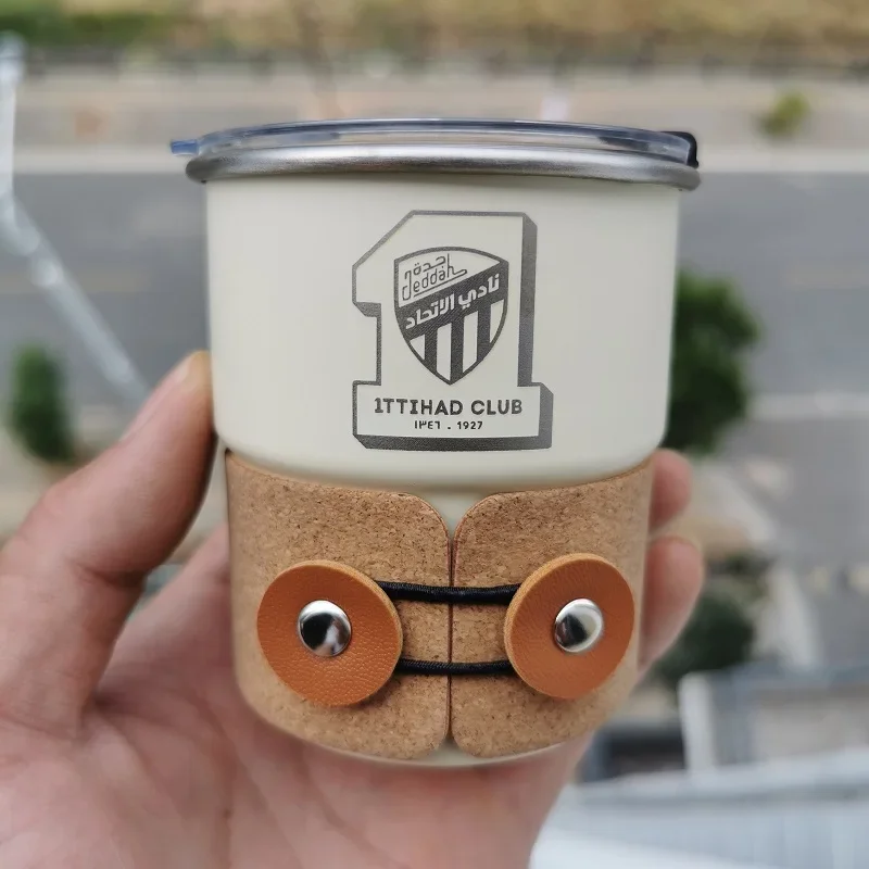 Al-Ittihad FC Stainless Steel Coffee Mug 300ml - ك...