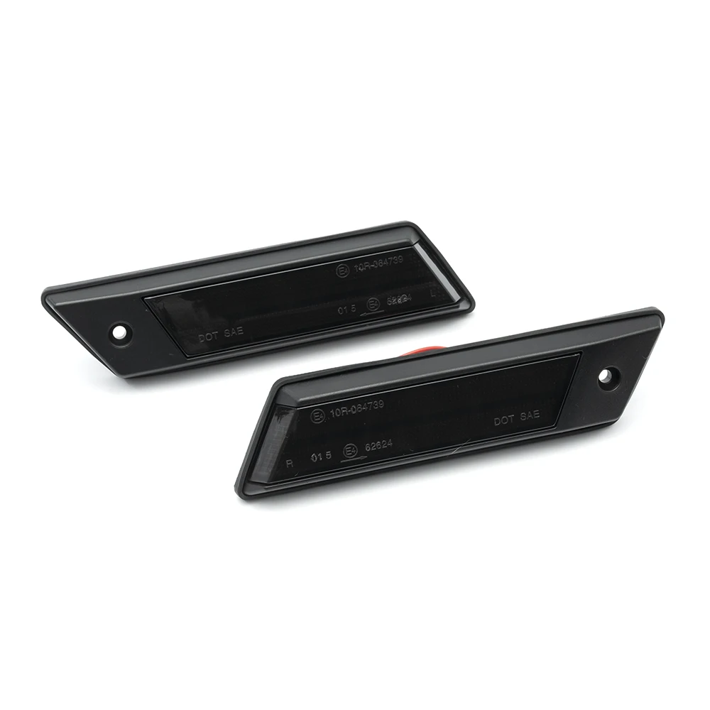 2x Smoked For BMW E30 E28 E24 E23 3 5 6 7Series Dynamic Bumper  