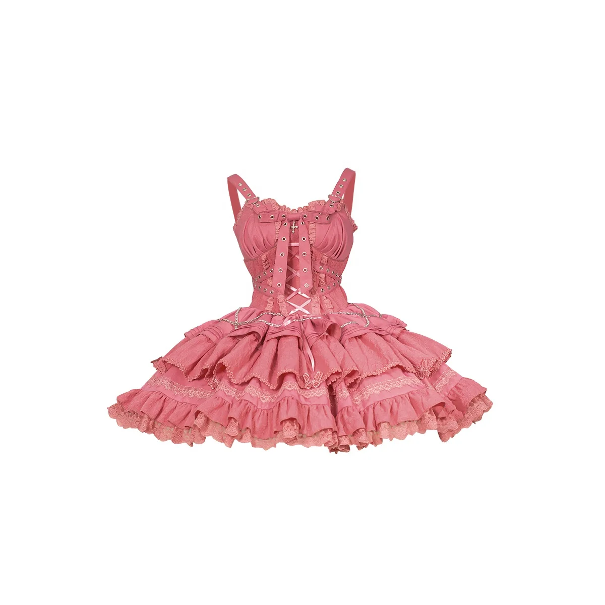 

Summer Carnival Girls' Lolita Princess Dress Pink Girls' Western Birthday Party Dress