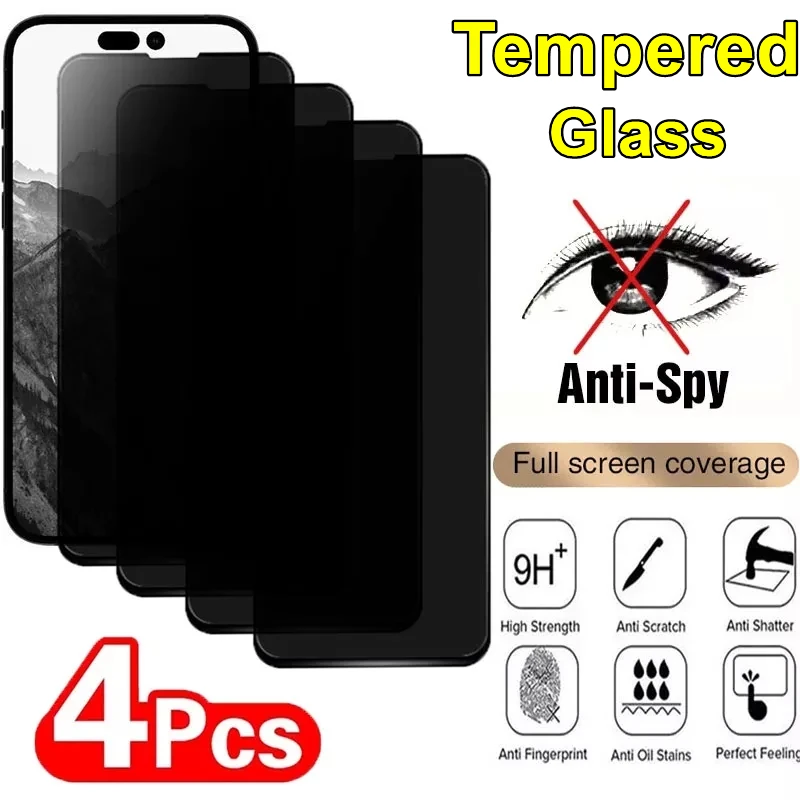 

1 шт. противошпионское закаленное стекло для iPhone 14 13 12 11 PRO MAX защита для экрана для iPhone XS Max XR 7 8 14 Plus 14Pro